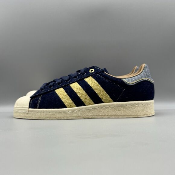 Adidas Originals Superstar 82 Blue White Denim Sneakers Size Men\'s JH5577 NEW main image 10